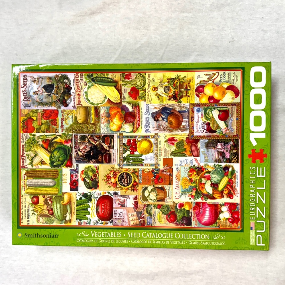 Eurographics Smithsonian Vegetable Seed Catalogue Collection 1000 jigsaw puzzle